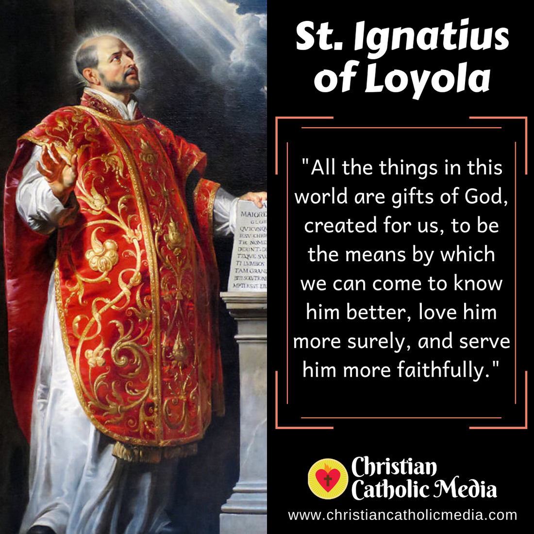 St. Ignatius of Loyola - Sunday July 31, 2022
