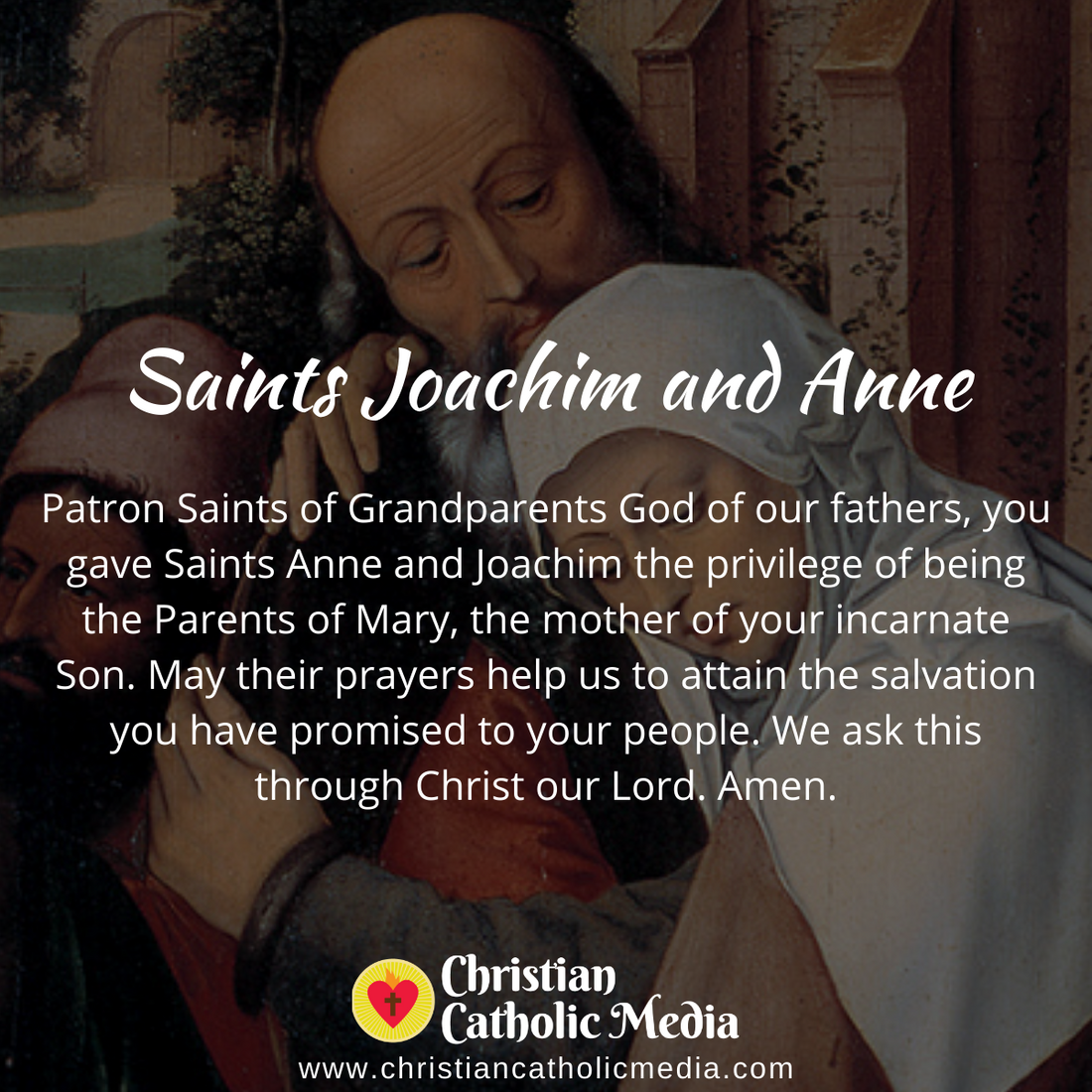 Saints Joachim and Anne - Tuesday July 26, 2022