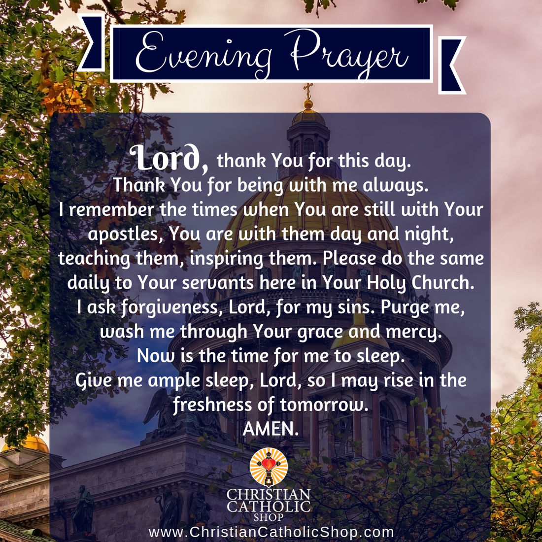 Evening Prayer Catholic Saturday July 9, 2022