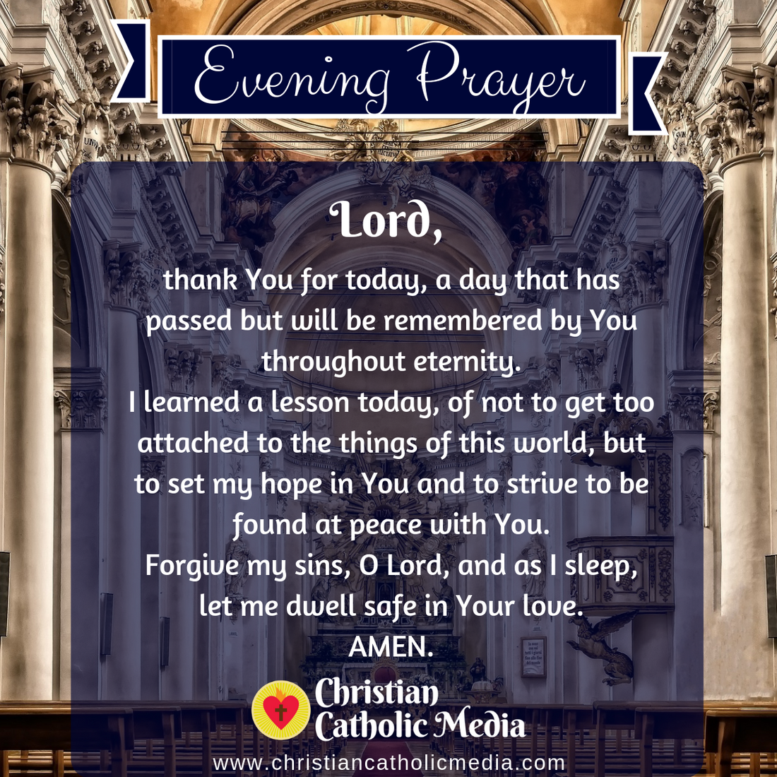 Evening Prayer Catholic Saturday April 16, 2022