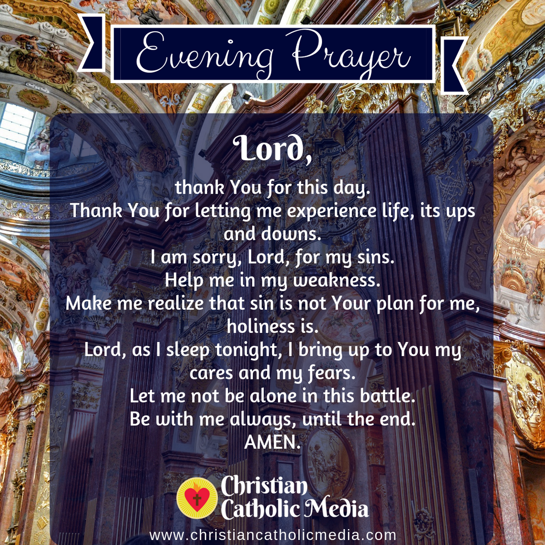 Evening Prayer Catholic Wednesday April 20, 2022