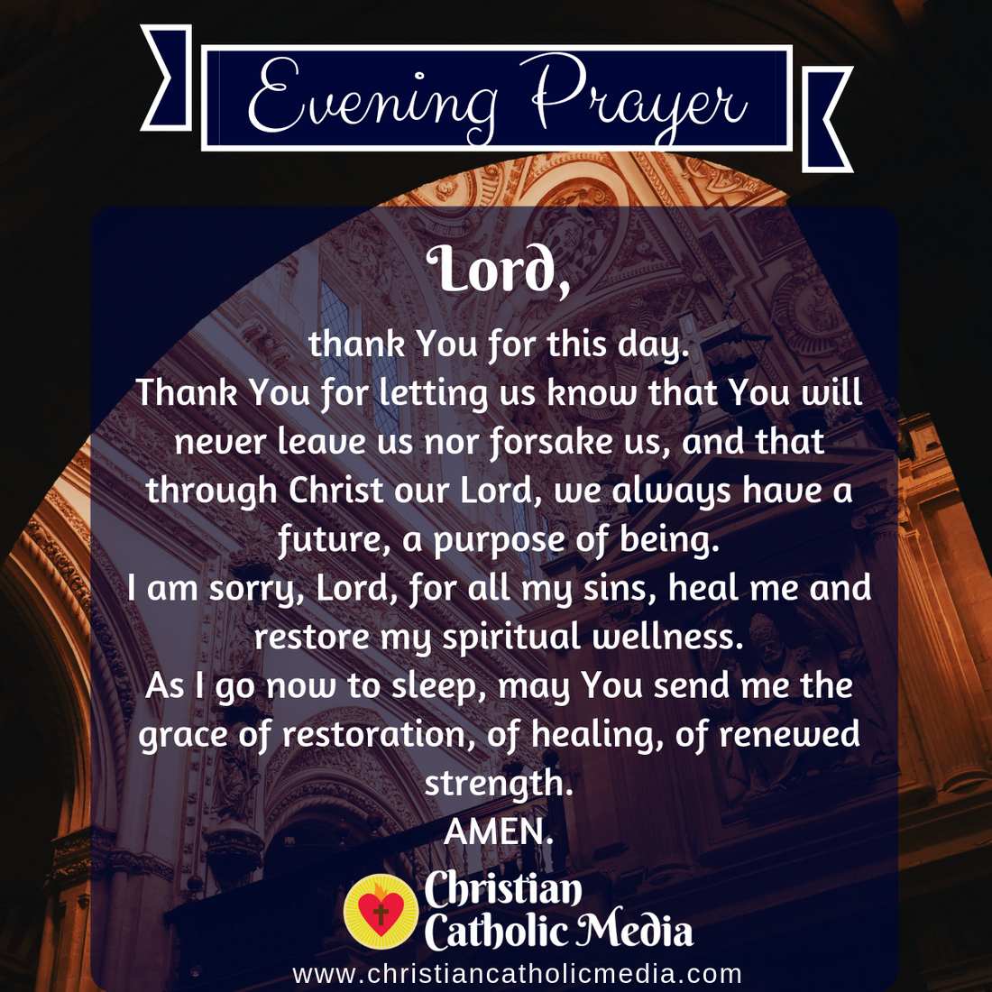 Evening Prayer Catholic Tuesday 4-7-2020