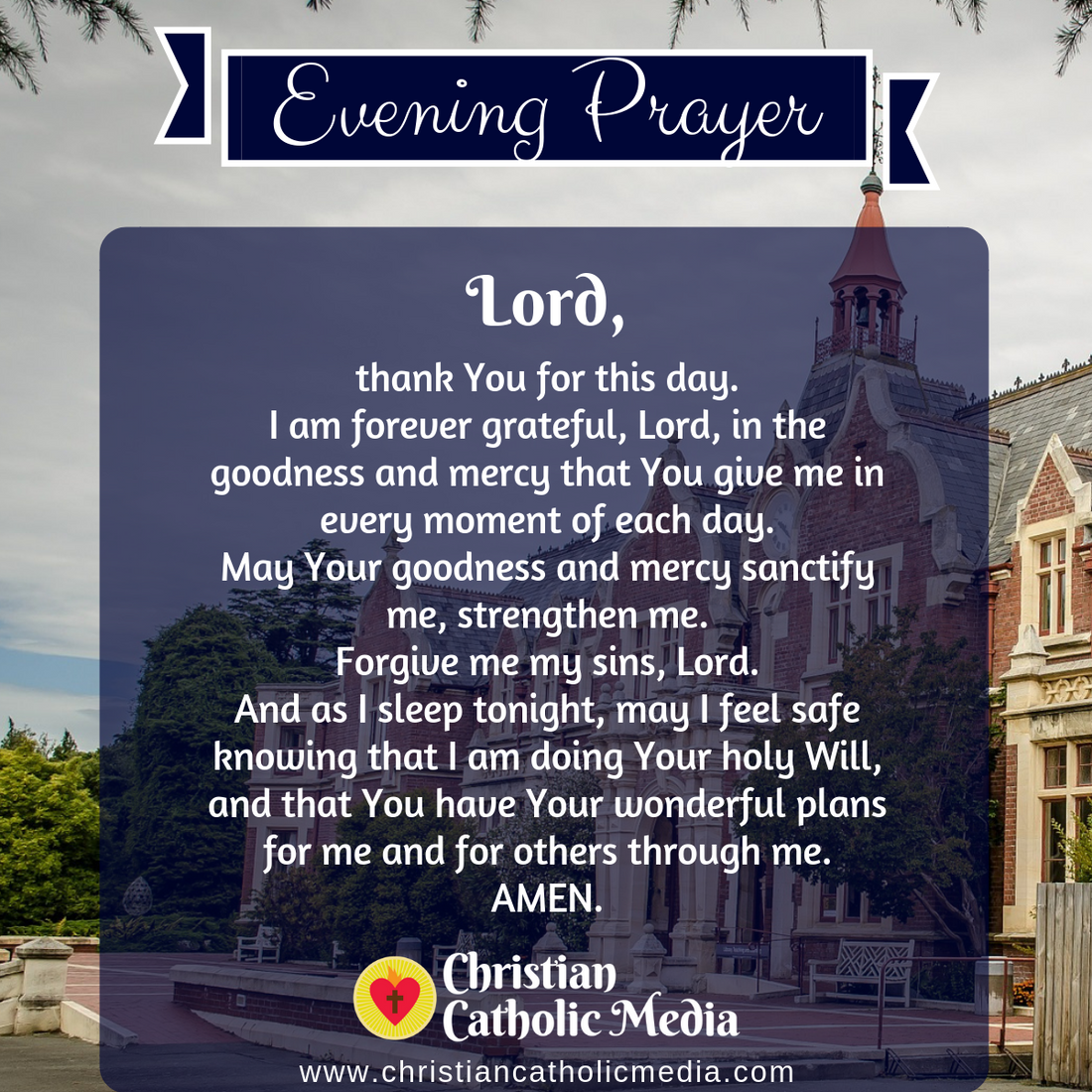 Evening Prayer Catholic Tuesday 8-11-2020