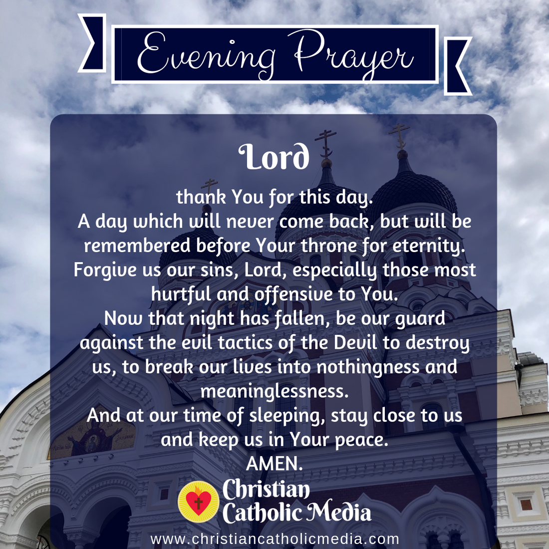 Evening Prayer Catholic Saturday August 13, 2022