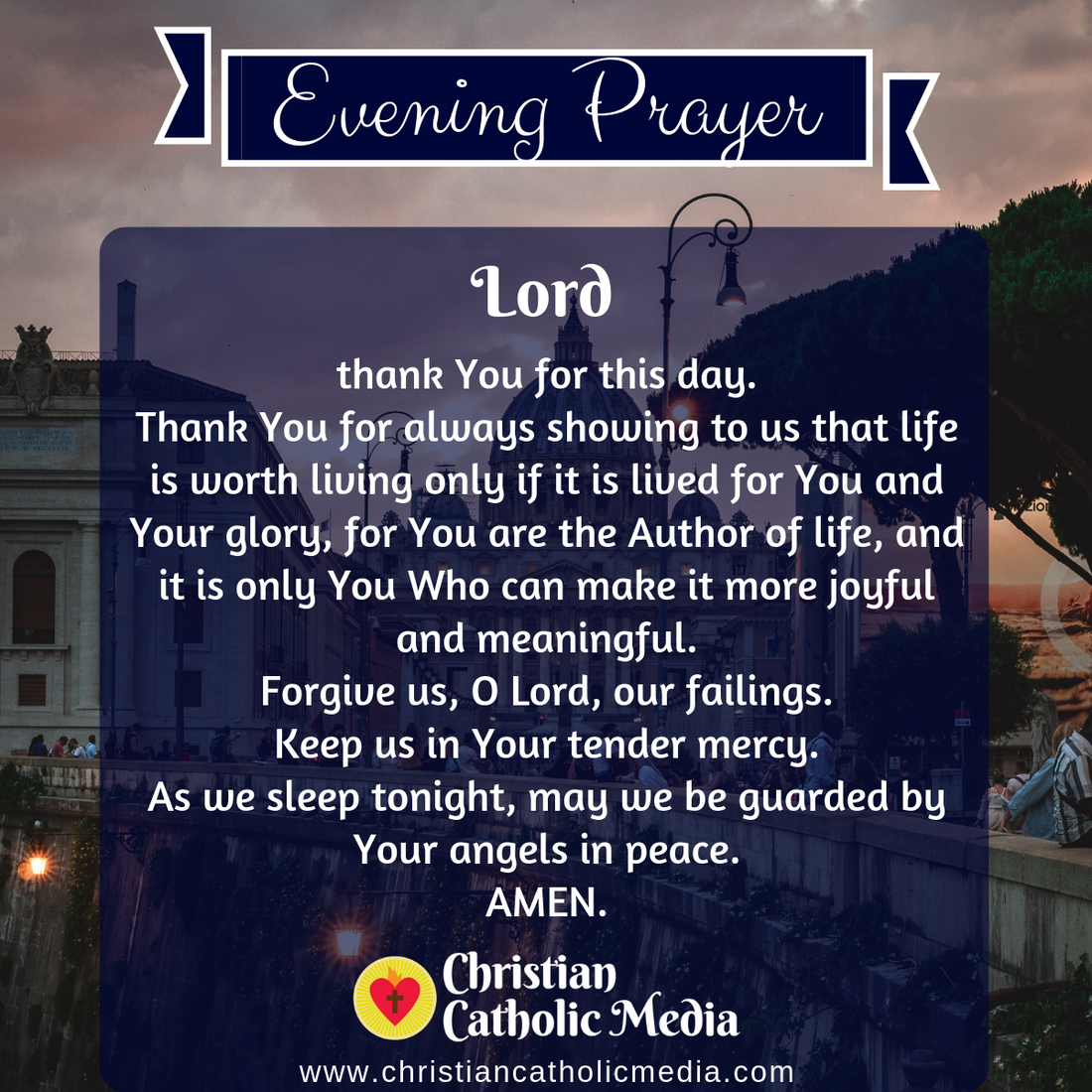 Evening Prayer Catholic Tuesday August 16, 2022