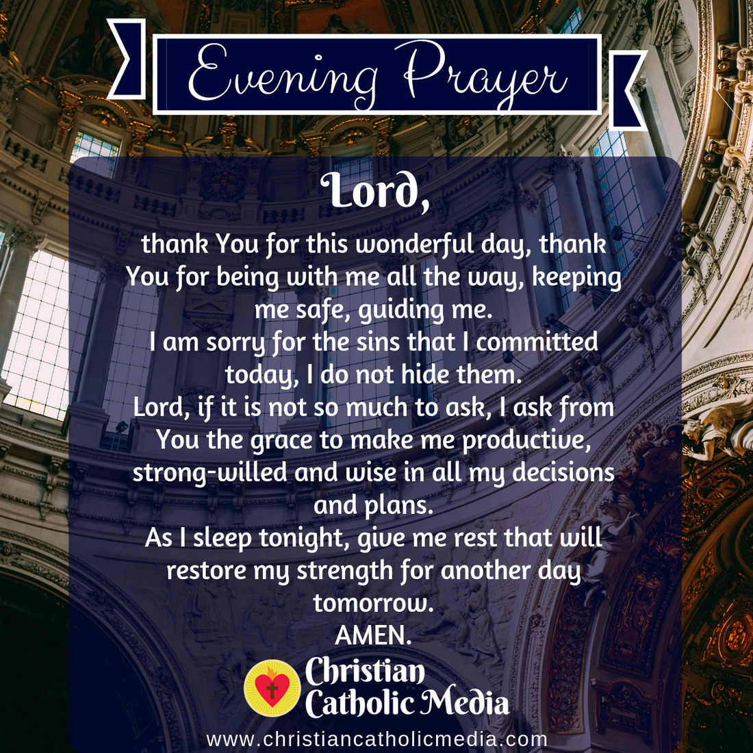 Evening Prayer Catholic Tuesday 8-18-2020
