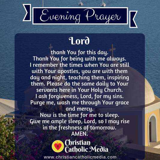 Evening Prayer Catholic Thursday August 18, 2022
