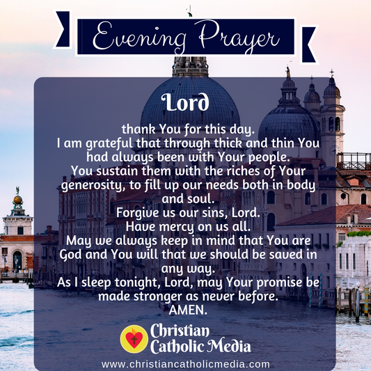 Evening Prayer Catholic Sunday 8-23-2020