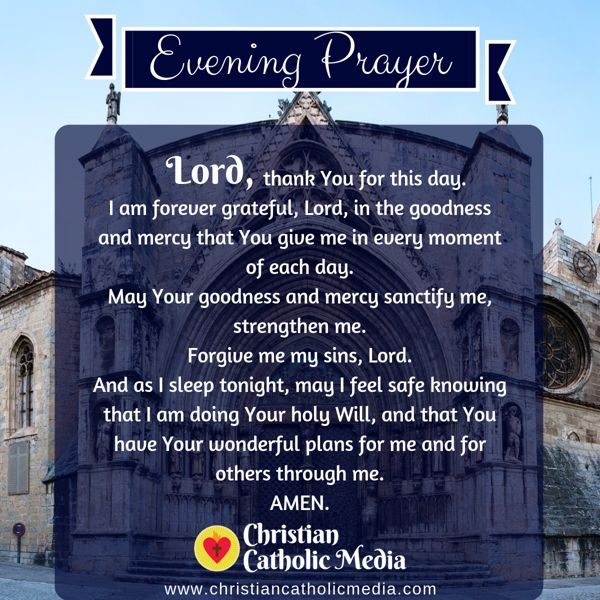 Evening Prayer Catholic Tuesday 8-27-2019