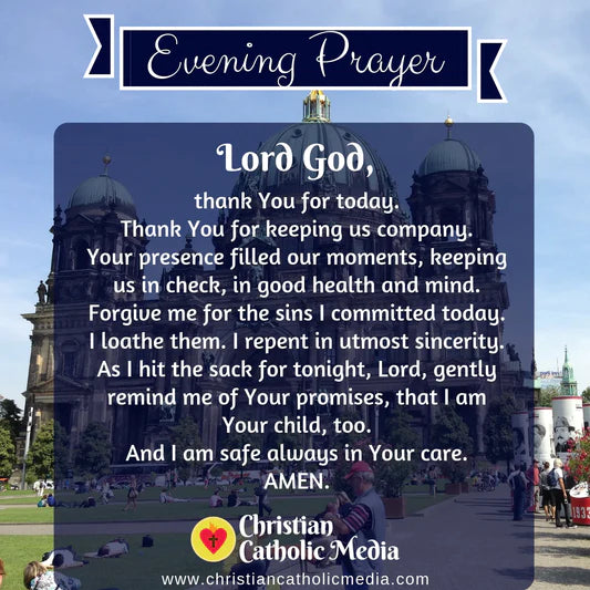 Evening Prayer Catholic Saturday August 27, 2022