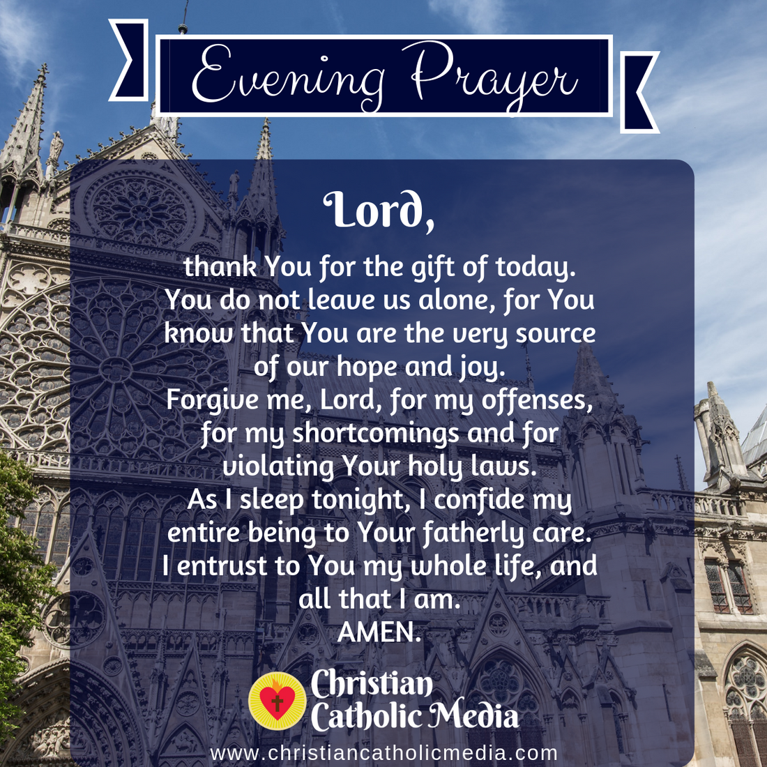 Evening Prayer Catholic Tuesday August 3, 2021