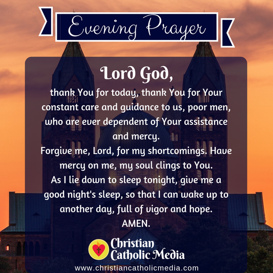 Evening Prayer Catholic Sunday 12-15-2019