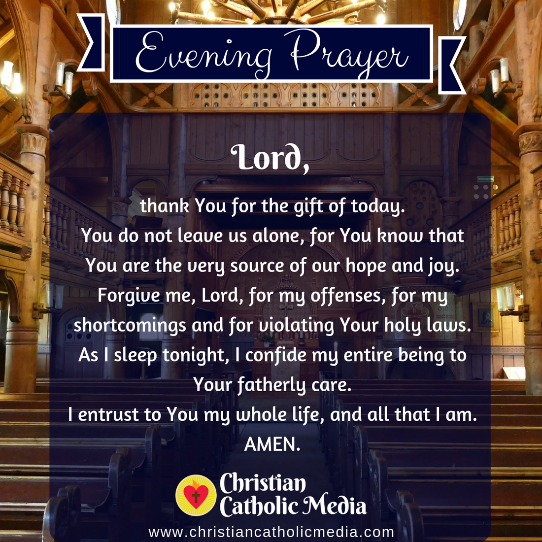Evening Prayer Catholic Wednesday 12-18-2019