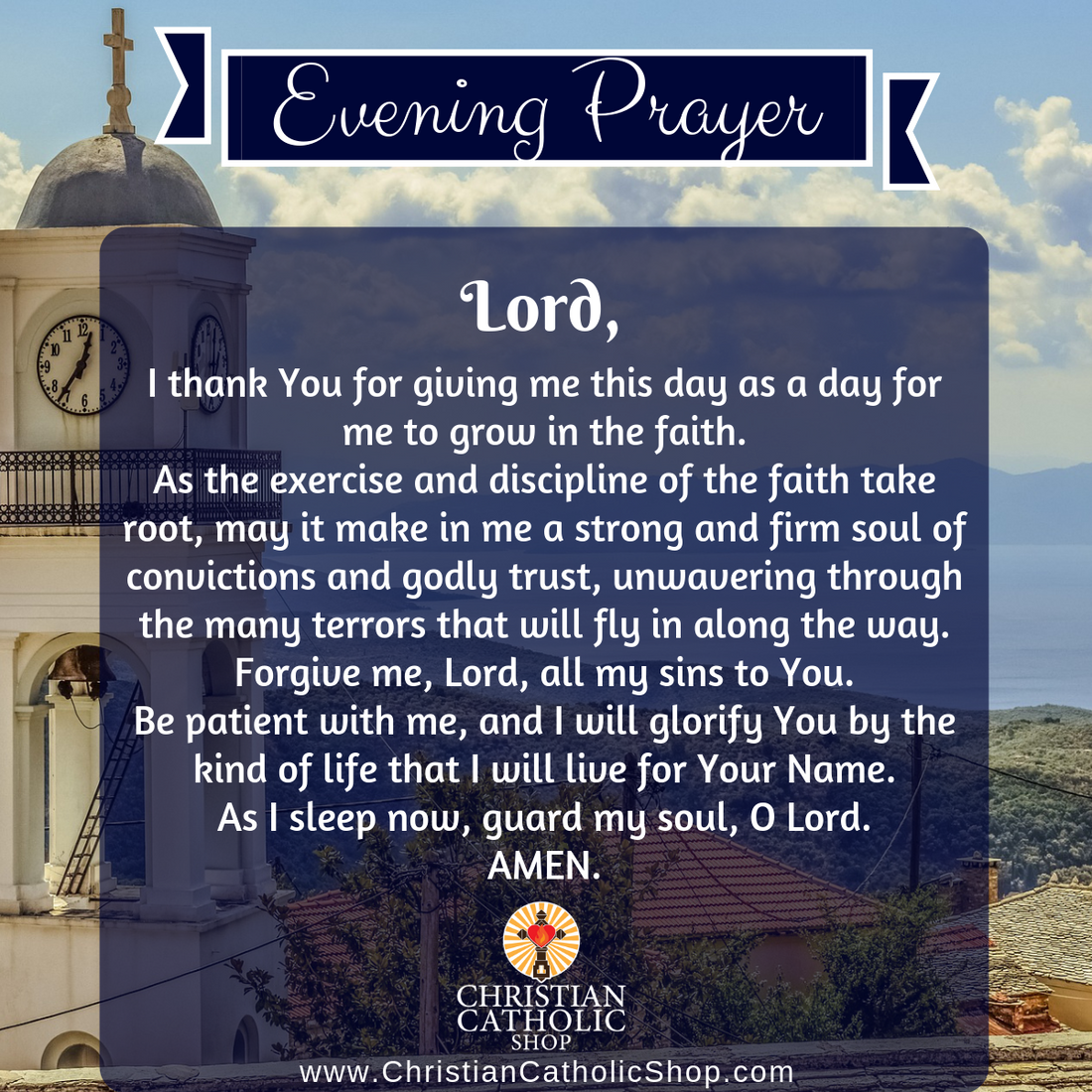 Evening Prayer Catholic Sunday 1-12-2020