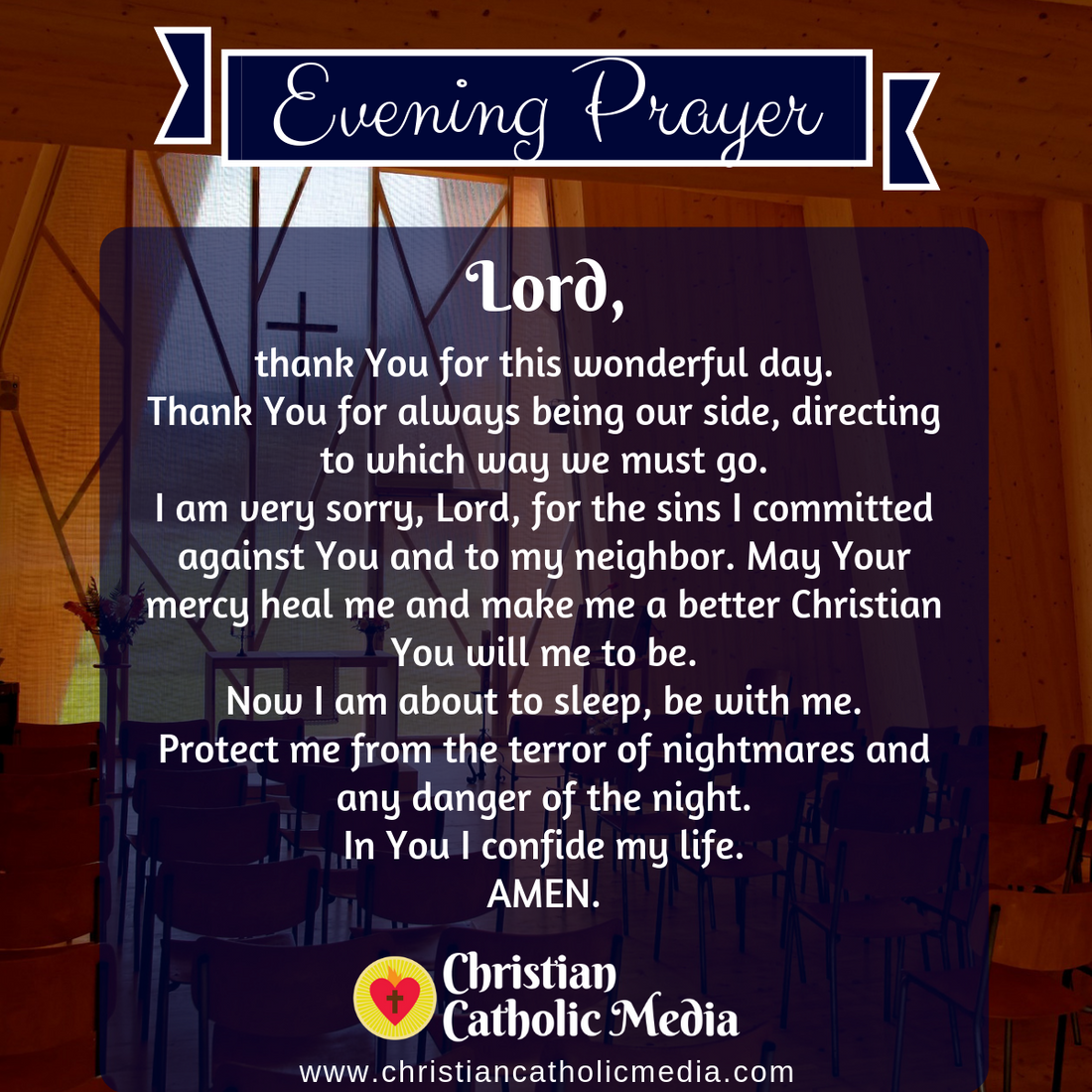 Evening Prayer Catholic Saturday 1-4-2020
