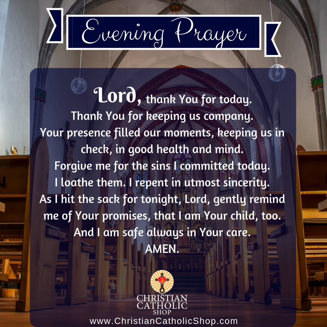 Evening Prayer Catholic Wednesday 1-8-2020