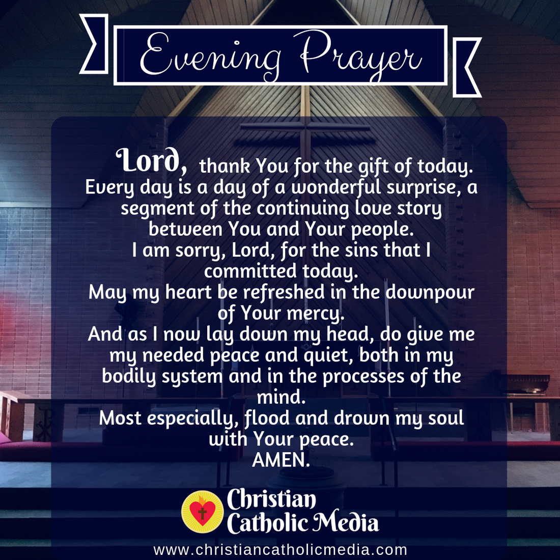 Evening Prayer Catholic Thursday July 28, 2022