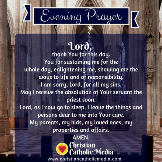 Evening Prayer Catholic Friday 11-15-2019