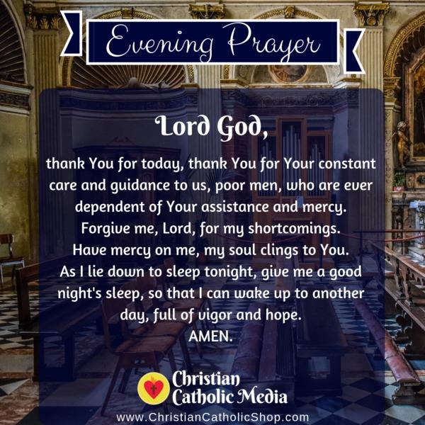 Evening Prayer Catholic Sunday 11-3-2019