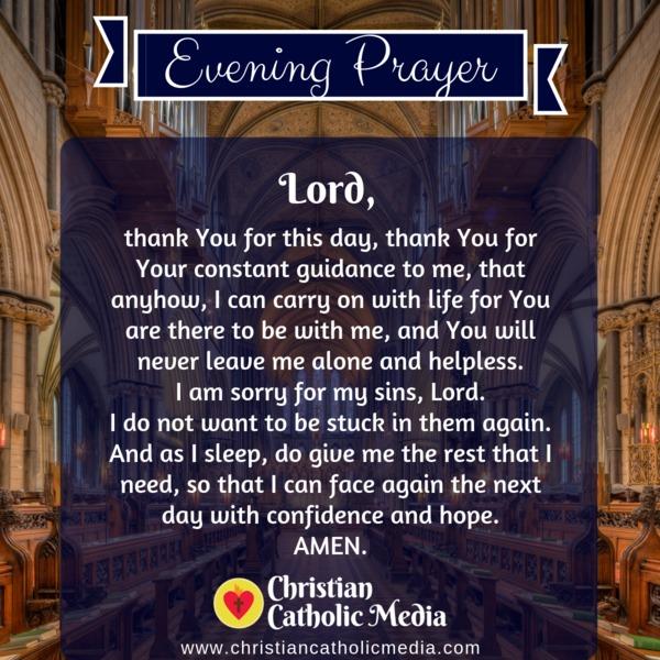 Evening Prayer Catholic Friday 11-8-2019