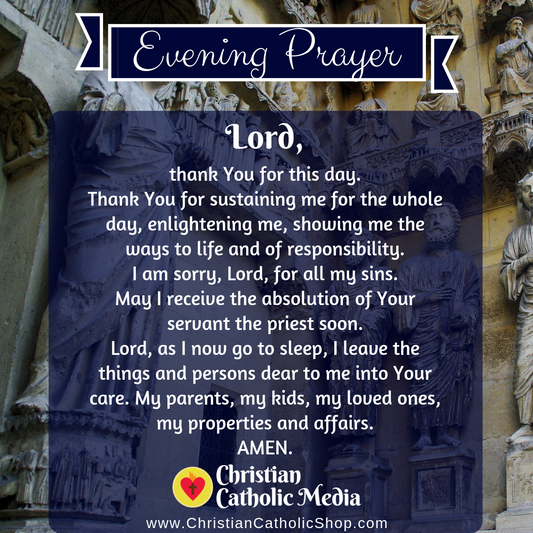 Evening Prayer Catholic Friday 11-29-2019