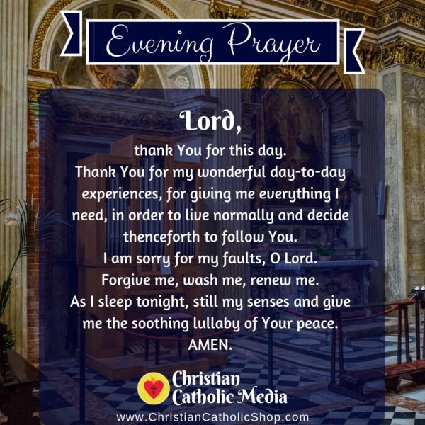 Evening Prayer Catholic Saturday 11-2-2019
