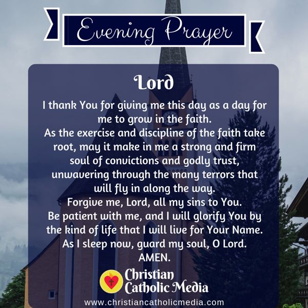 Evening Prayer Catholic Thursday 10-10-2019
