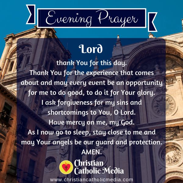 Evening Prayer Catholic Monday 10-14-2019