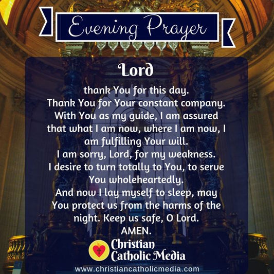 Evening Prayer Catholic Wednesday 10-16-2019
