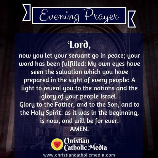 Evening Prayer Catholic Wednesday 10-23-2019