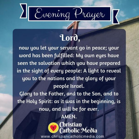 Evening Prayer Catholic Friday 10-25-2019
