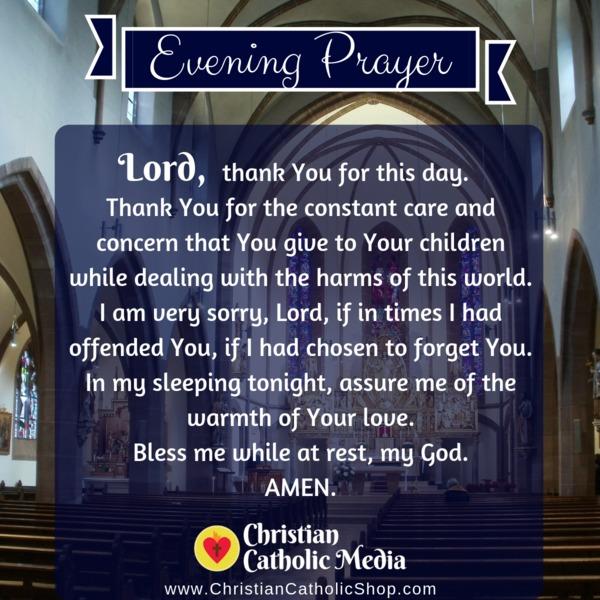 Evening Prayer Catholic Monday 10-28-2019