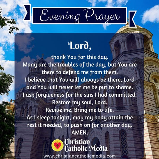 Evening Prayer Catholic Thursday 10-3-2019