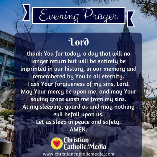 Evening Prayer Catholic Tuesday 10-8-2019