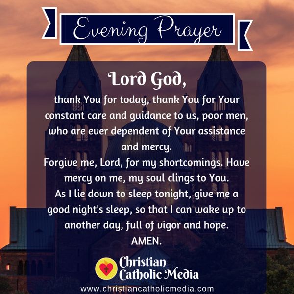 Evening Prayer Catholic Sunday 9-8-2019