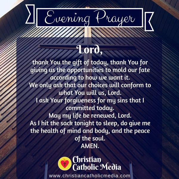 Evening Prayer Catholic Tuesday 9-10-2019