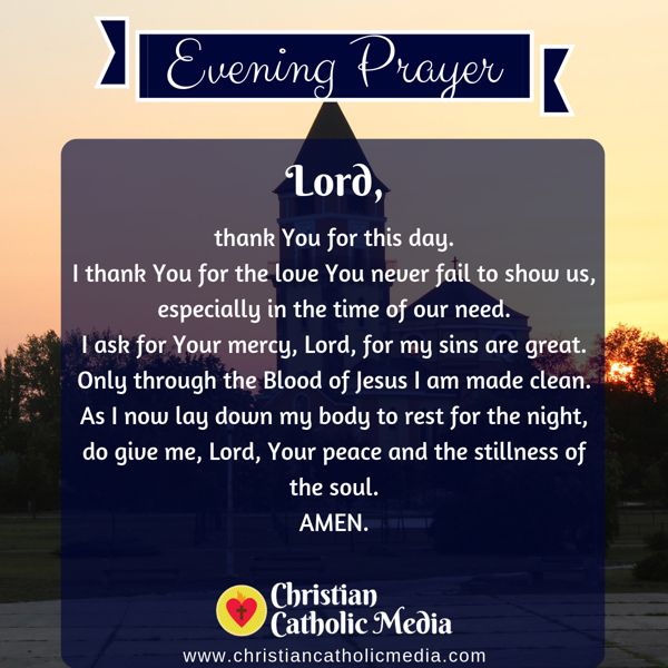 Evening Prayer Catholic Thursday 9-12-2019