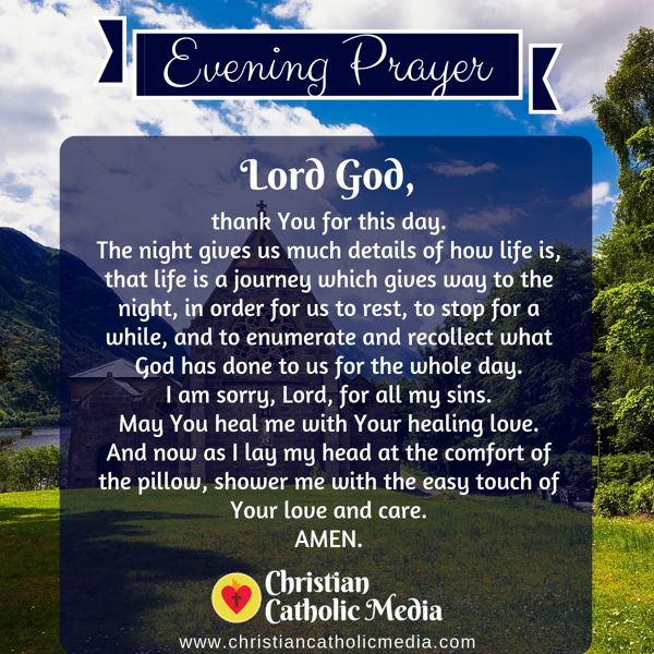Evening Prayer Catholic Sunday 9-15-2019