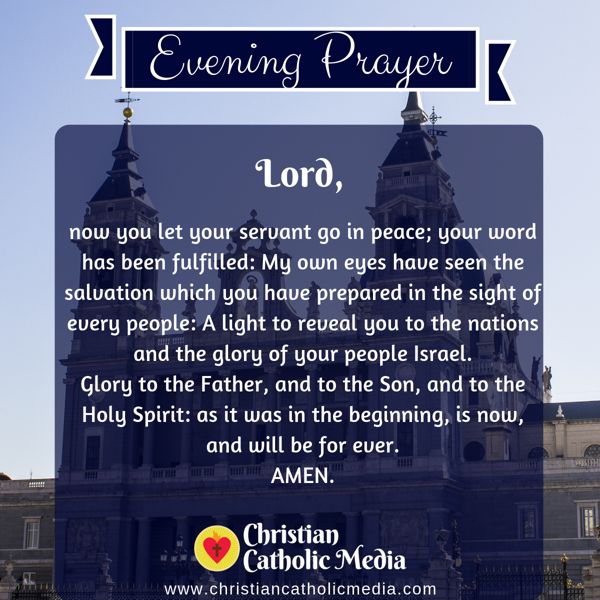 Evening Prayer Catholic Monday 9-16-2019