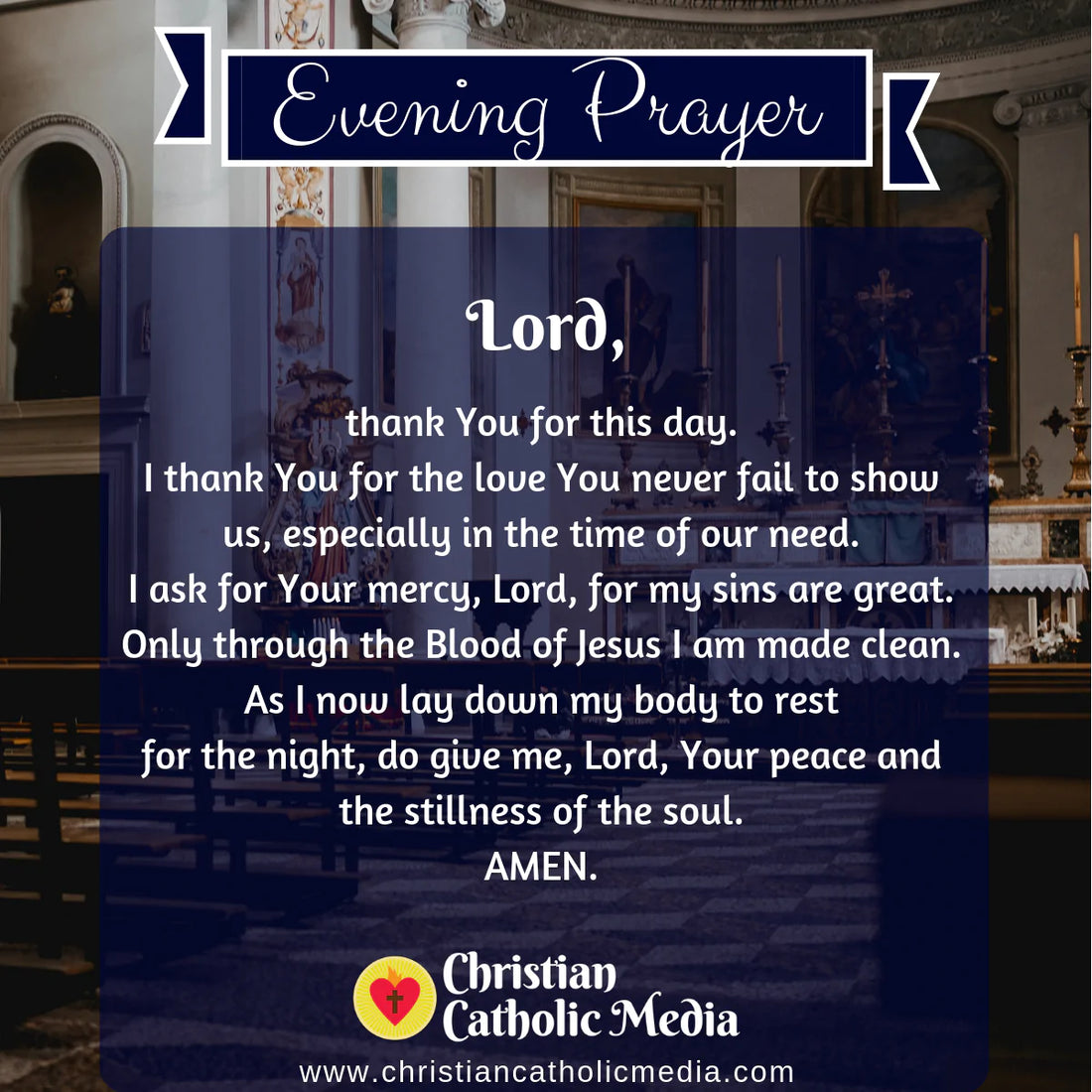 Evening Prayer Catholic Wednesday September 7, 2022