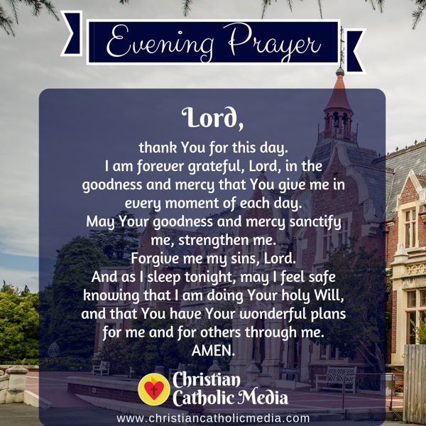 Evening Prayer Catholic Tuesday 9-17-2019