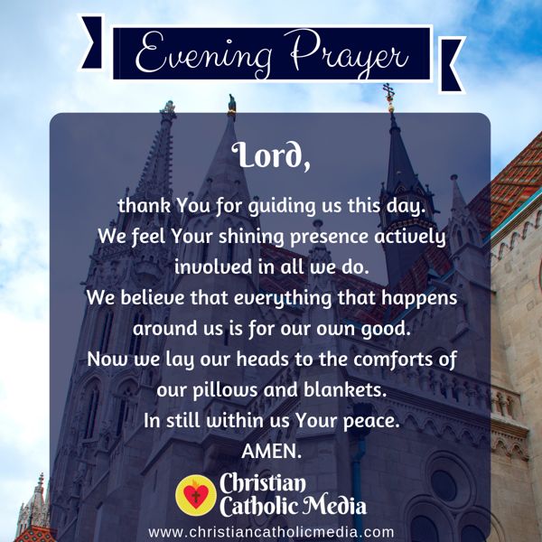 Evening Prayer Catholic Thursday 9-19-2019