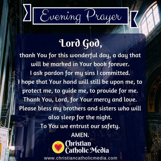 Evening Prayer Catholic Monday 9-23-2019