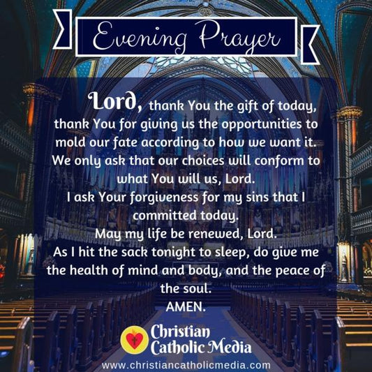 Evening Prayer Catholic Monday 11-4-2019