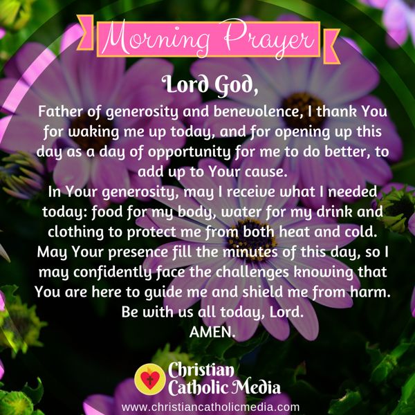 Morning Prayer Catholic Tuesday 9-17-2019