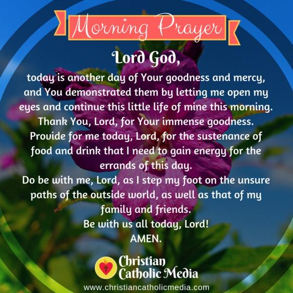 Morning Prayer Catholic Tuesday 10-29-2019