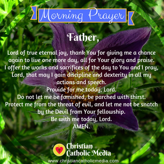 Morning Prayer Catholic Wednesday 4-29-2020
