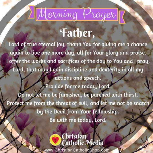 Morning Prayer Catholic Friday 8-30-2019