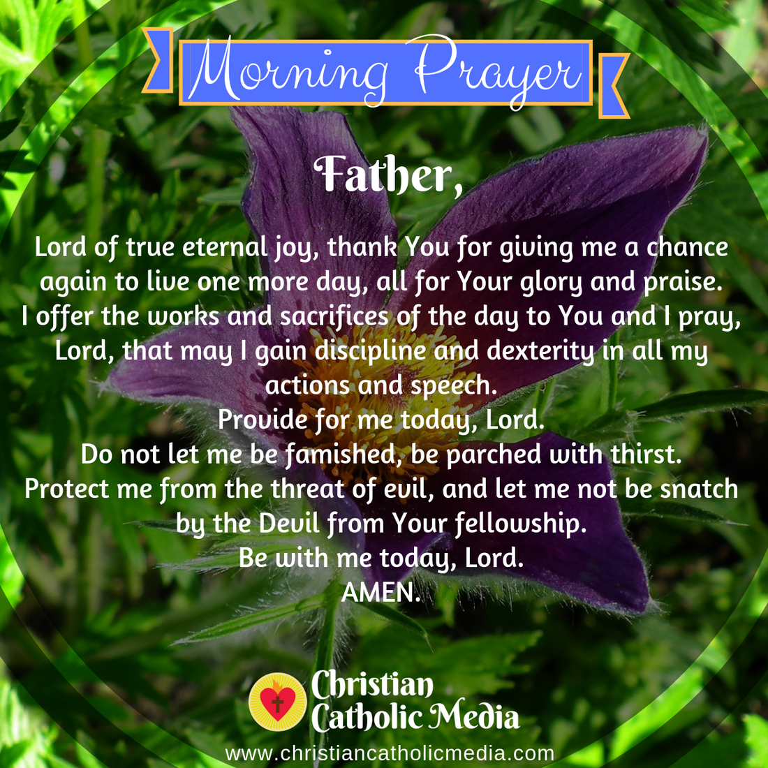 Morning Prayer Catholic Wednesday 3-4-2020