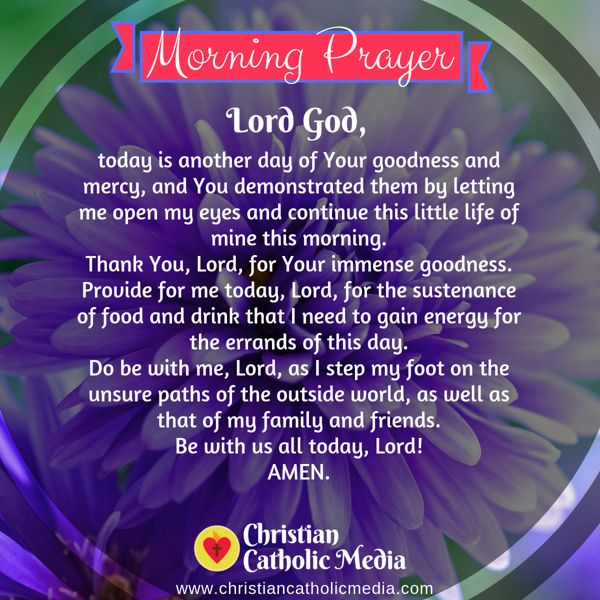 Morning Prayer Catholic Friday 7-26-2019